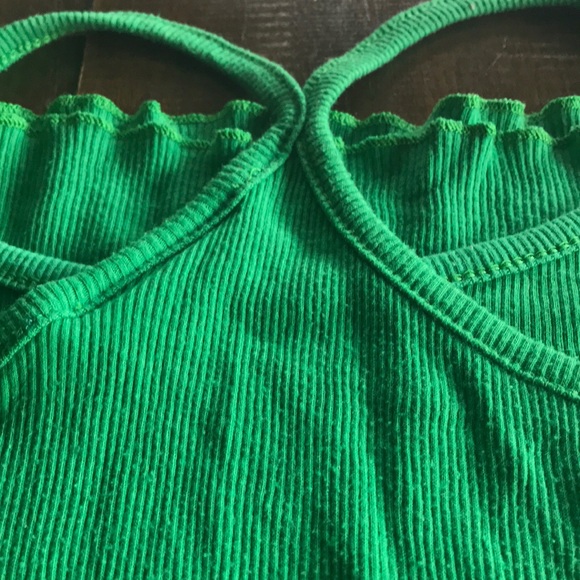 Pulp kitchen green ribbed long tank size S/M - Picture 5 of 6